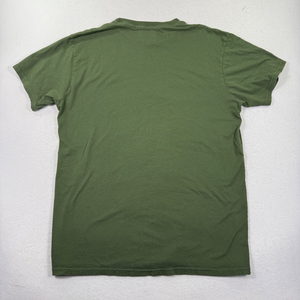 Telluride T Shirt Mens L Olive Green Garment Dyed Tee Made in USA Colorado - Picture 5 of 7
